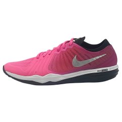 Nike Dual Fusion Print Ladies Training Shoes Pink/Silver