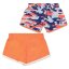 Reebok Kids' Camo Jersey Jogger Shorts Neon Melon