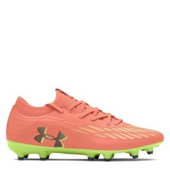 Under Armour Magnetico Elite 4 Firm Ground Football Boots Flare Orange