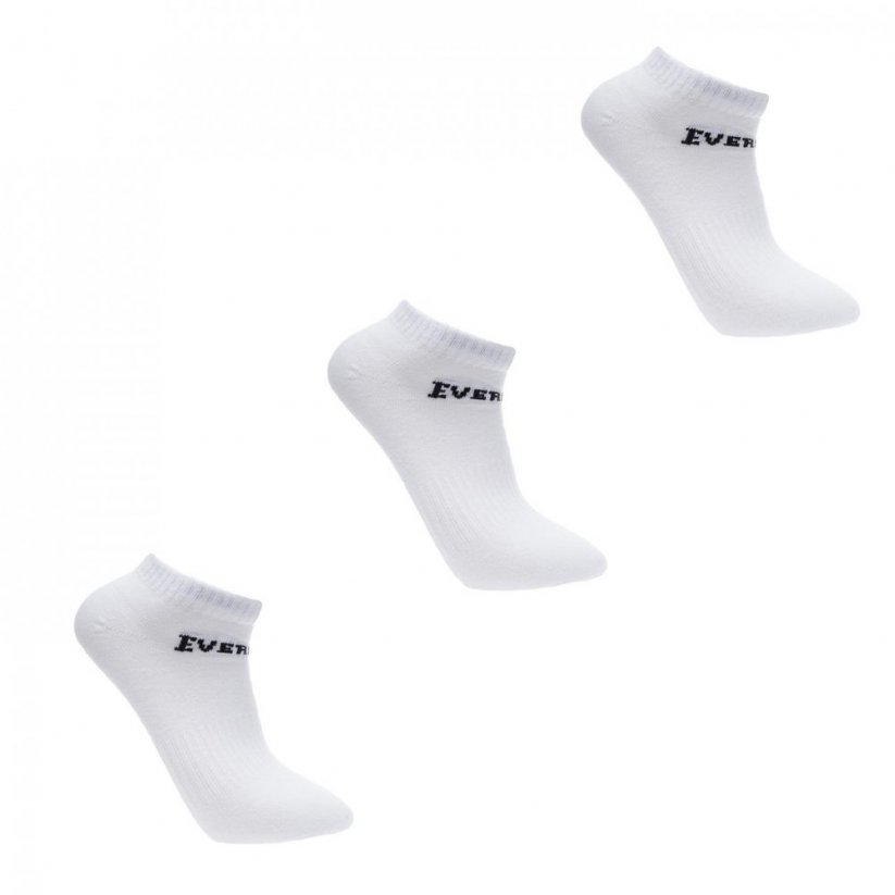 Everlast 3 Pack Trainer Socks Ladies White