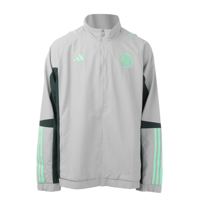 adidas Celtic FC Pre Match Jacket 2023 2024 Adults Black