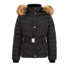 Firetrap Belt Bubble Jacket Womens Black