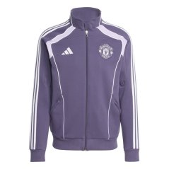 adidas Manchester United UBP Doubleknit Tracksuit Top Mens Purple