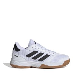 adidas Ligra 8 Indoor Court Shoes Kids Whte/Blck/Whte