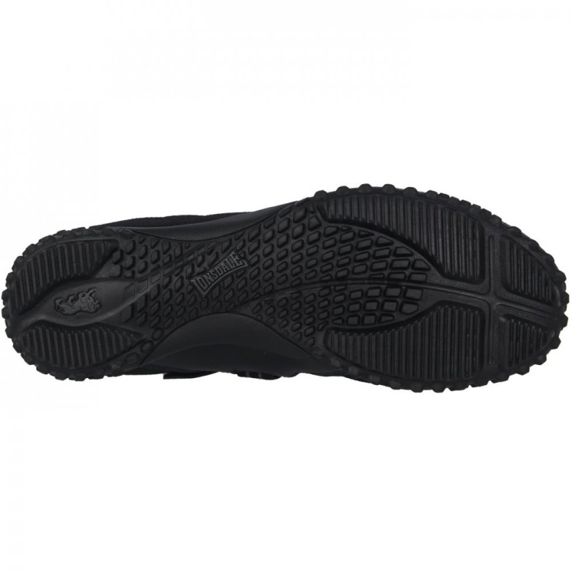 Lonsdale Fulham Mens Trainers Black Mesh