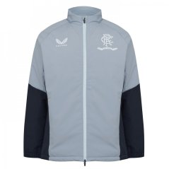 Castore Rangers Bench Jacket Mens Grey