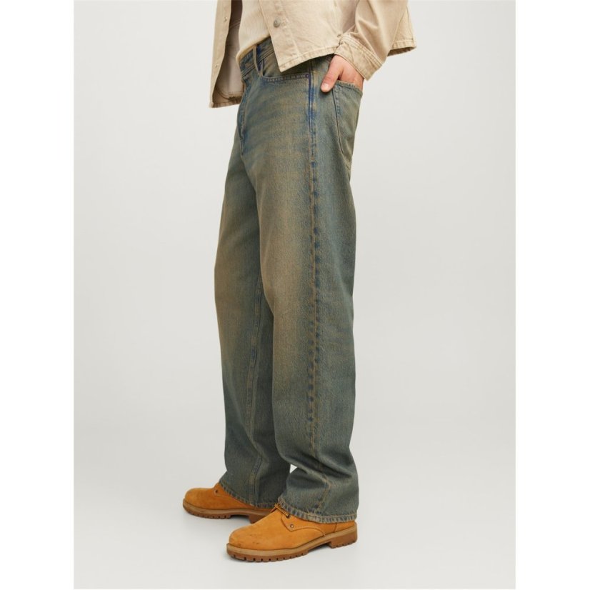 Jack and Jones Men's Alex Straight Leg Jeans Blue Denim