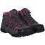 Gelert Horizon Waterproof Walking Boots Childrens Charcoal/Pink