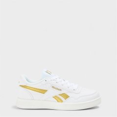 Reebok Court Advance/White/Goldmetallic Runners Girls White/Goldmetal