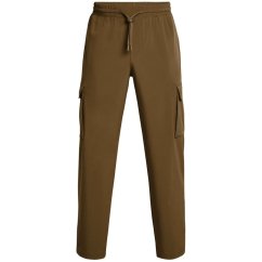 Under Armour Men's Vibe Woven Open Hem Fleece Joggers Brown
