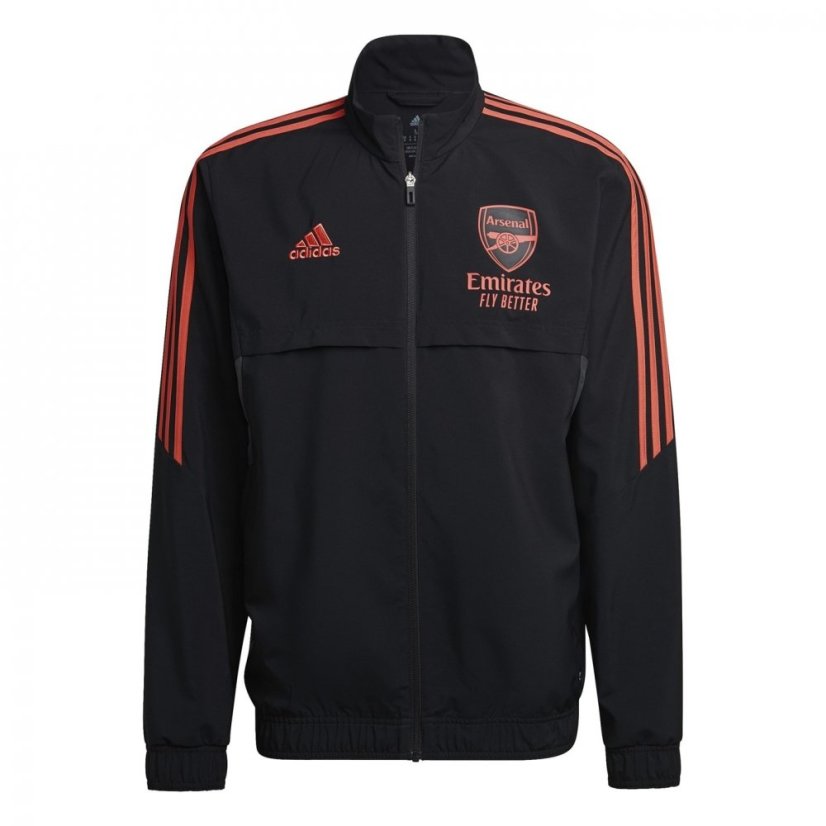 adidas Arsenal Presentation Jacket 2022 2023 Adults Black