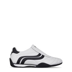 Lonsdale Camden Slip Trainers Mens White/Navy