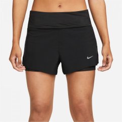 Nike Dri-FIT Swift Womens Mid-Rise 3 2-in-1 Shorts Black