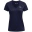 Under Armour Tech™ Twist V-Neck Short Sleeve Womens Midnight Navy