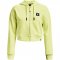 Under Armour Women's Project Rock Heavyweight Terry Full-Zip Fade/White