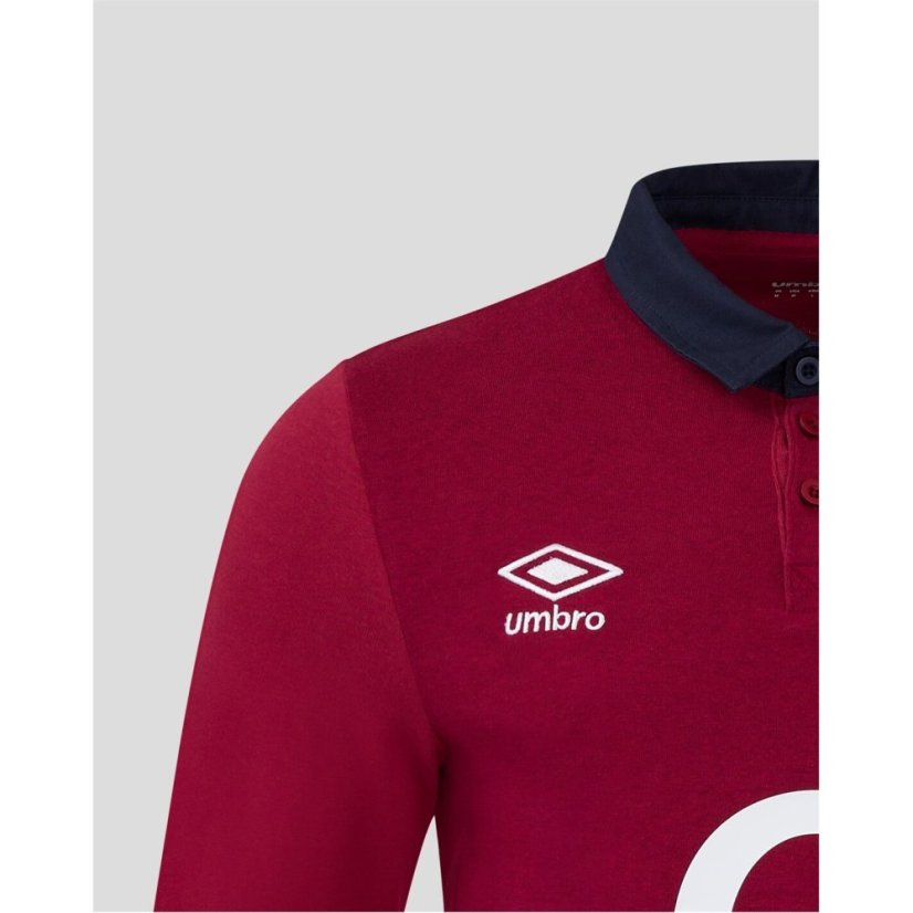 Umbro England Rugby Alternate Classic Long Sleeve Shirt 2024 Womens Red
