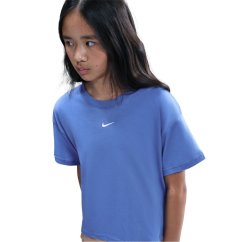 Nike Sportswear Big Kids' (Girls') T-Shirt Blue