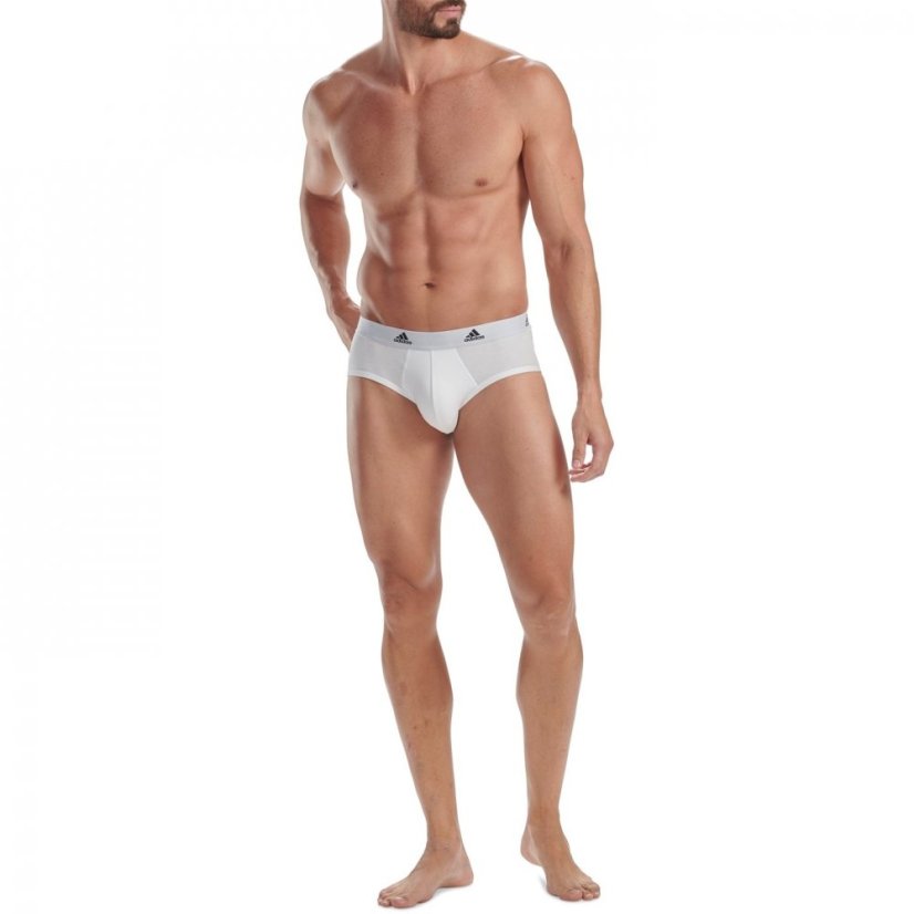 adidas 3-Pack Active Flex Cotton Brief White