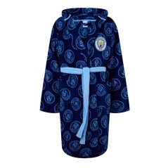 Team Mens Fluffy Fleece Robe Man City