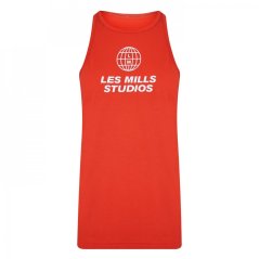 Reebok Women's Les Mills Activchill Dreamblend Performance Gym Vest Dynred