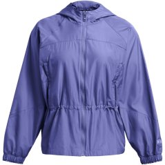 Under Armour Women's Rush Woven Full Zip Performance Training Jacket Purple