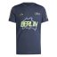 adidas Men's Ber24 Event Short-Sleeve Performance Top Aurora Ink