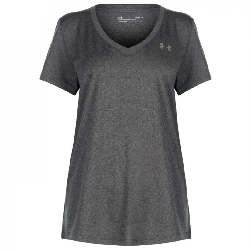 Under Armour Armour Tech™ V-Neck Short Sleeve Women's Carbon Heather