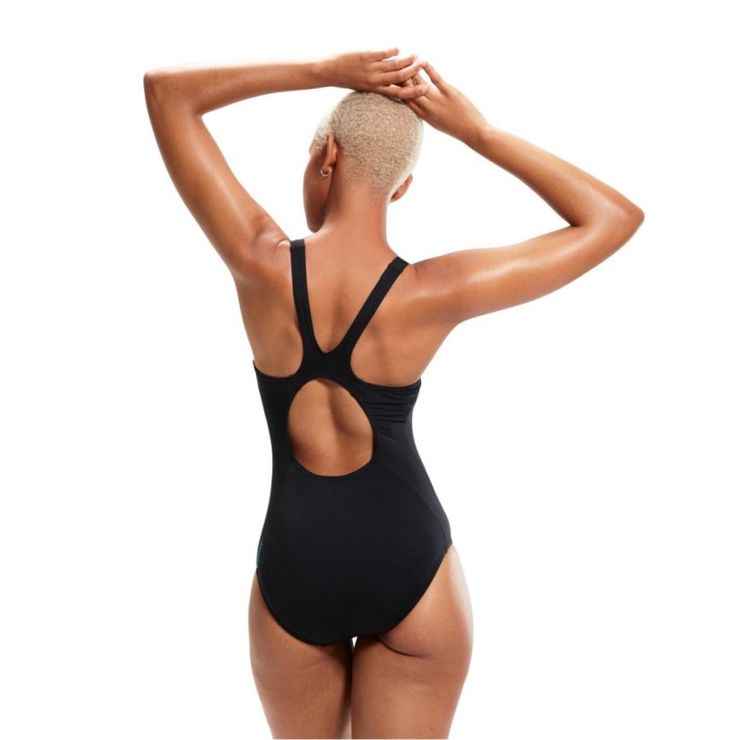 Speedo Placement Muscleback Blck/Blue/Aqr