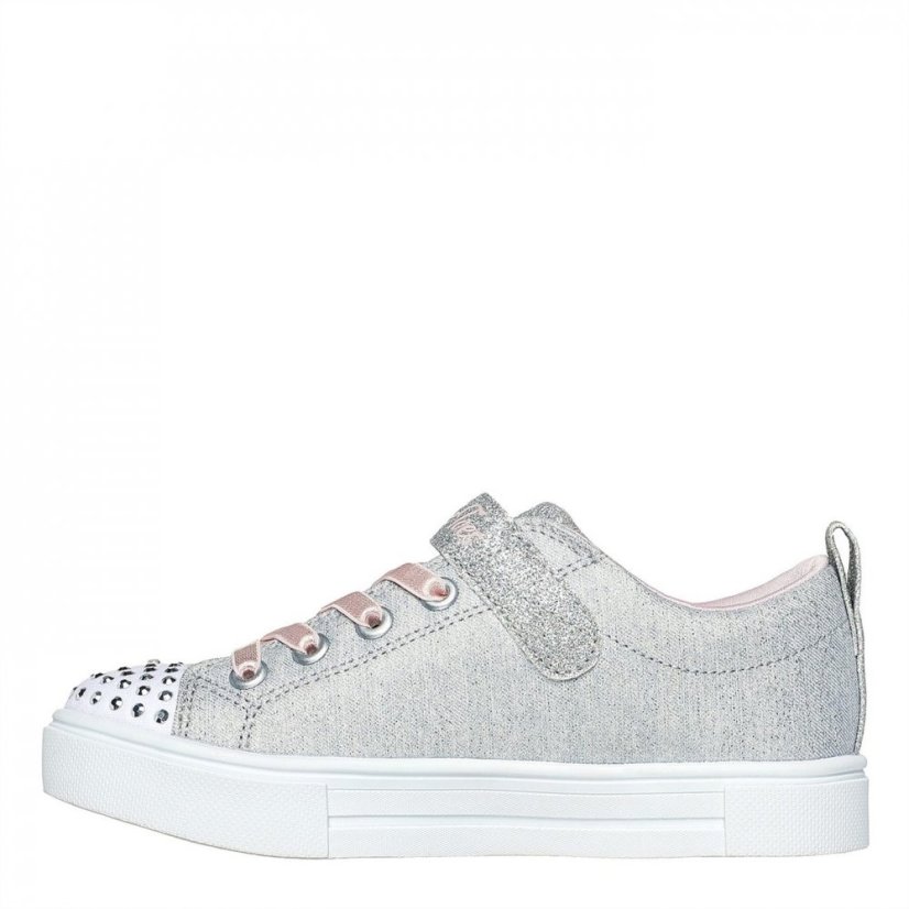 Skechers Sparkle Heather Lo-Top Sneaker W Wa Runners Girls Grey/Silver