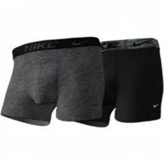 Nike 2 Pack Boxer Shorts Mens Grey/Blk M1P