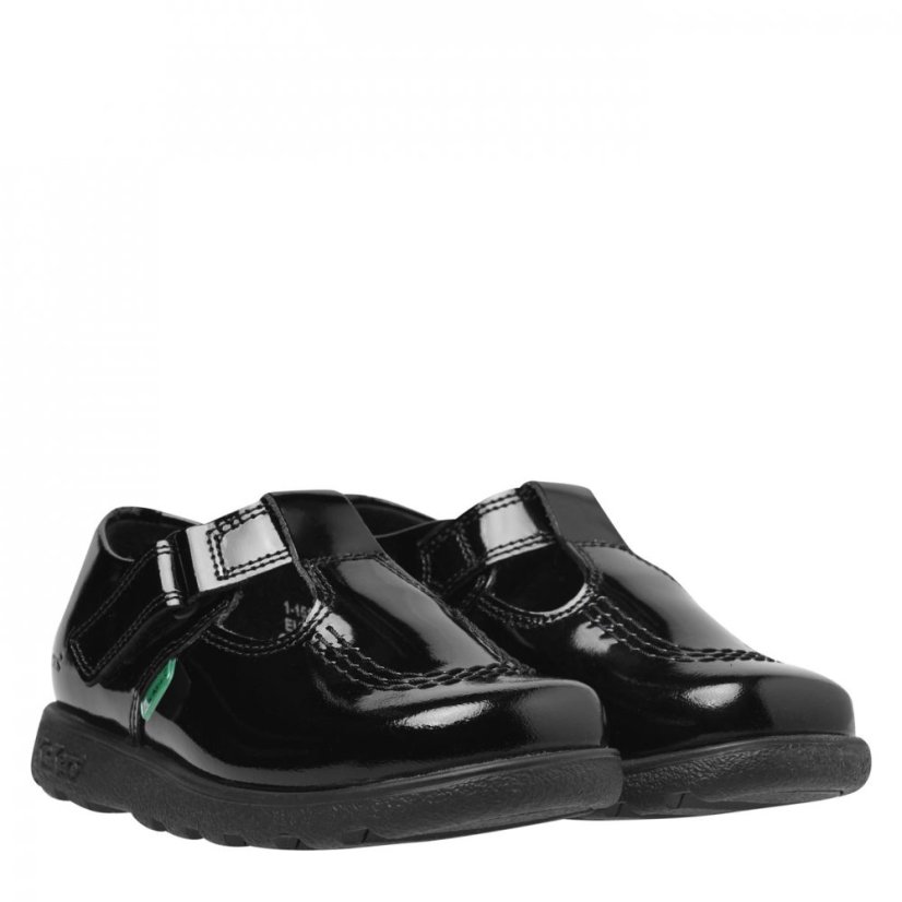 Kickers Fragma T-Bar Shoes Junior Girls Black