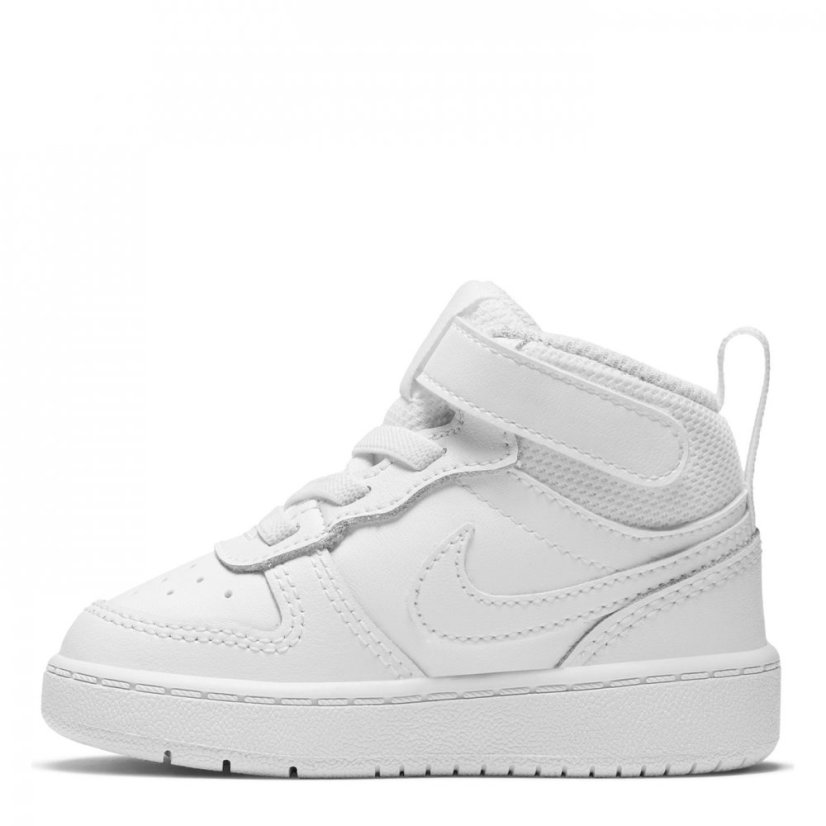 Nike Court Borough Mid 2 Baby/Toddler Shoe Triple White