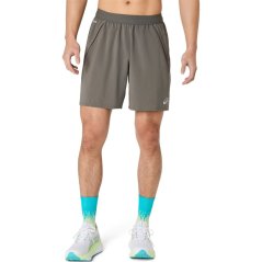 Asics Men's Road 7 2-in-1 Running Shorts Truffle Grey