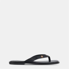 Miso Toepost Flat Sandals Black