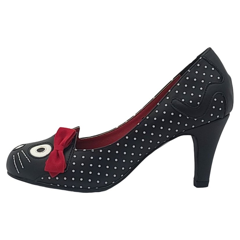 TUK Anti Pop Heel Ladies Black/White