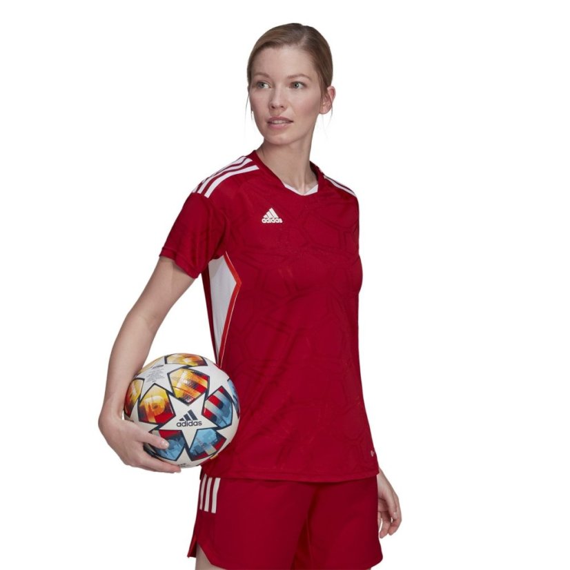 adidas Condivo 22 Match Day Shirt Womens TM Pwr Red/Whit