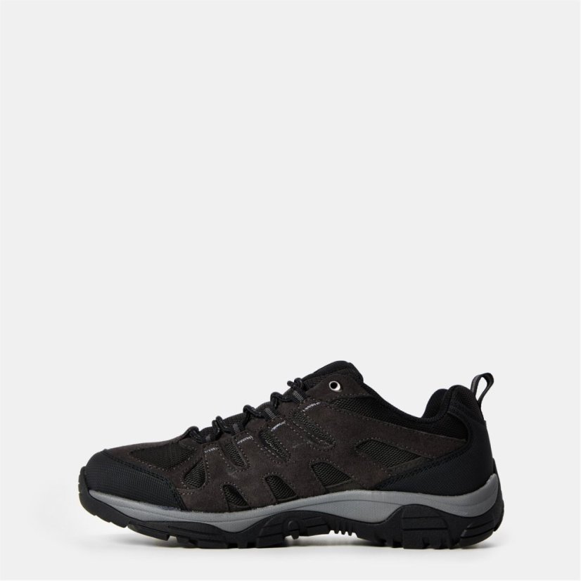 Karrimor Summit Leather Walking Shoes Mens Charcoal