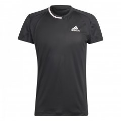 adidas US Series T-Shirt Mens Black/Pink