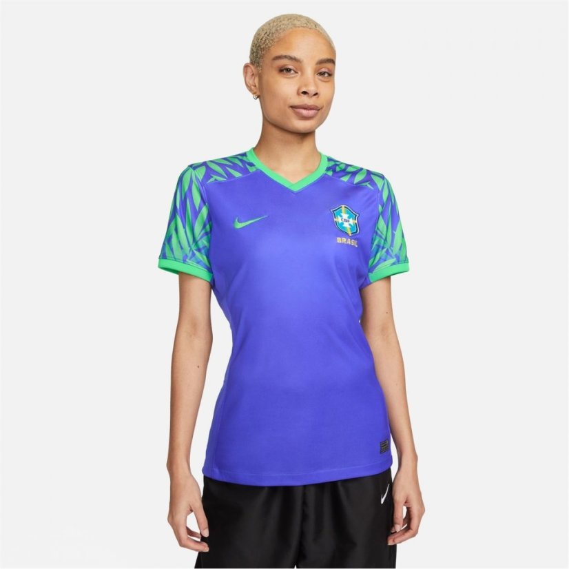 Nike Brazil Away Shirt 2023 Womens Blue