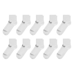 New Balance Balance Ankle Socks 10 Pack White