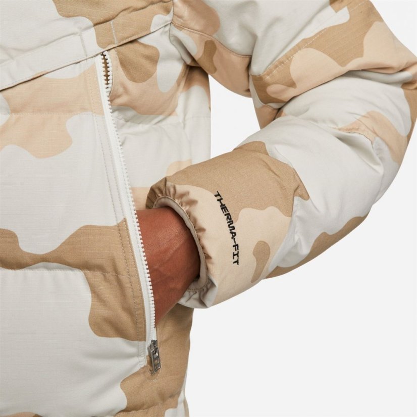 Nike Sportswear Storm-FIT Windrunner Men's Poly-Filled Hooded Camo Jacket Light Bone