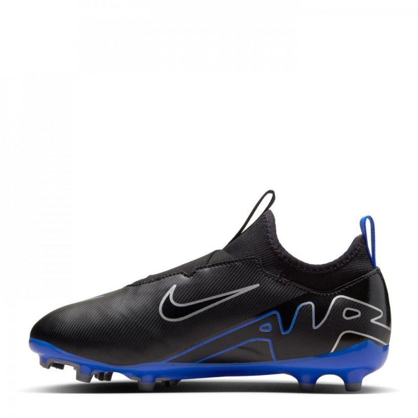 Nike Mercurial Vapour 15 Academy Junior Firm Ground Football Boots Black/Chrome