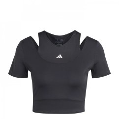 adidas HIIT Aeroready Crop Training dámské tričko Black
