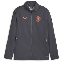 Puma Mcfc Training Rain Jacket Pro Anorak Mens Strong Grey
