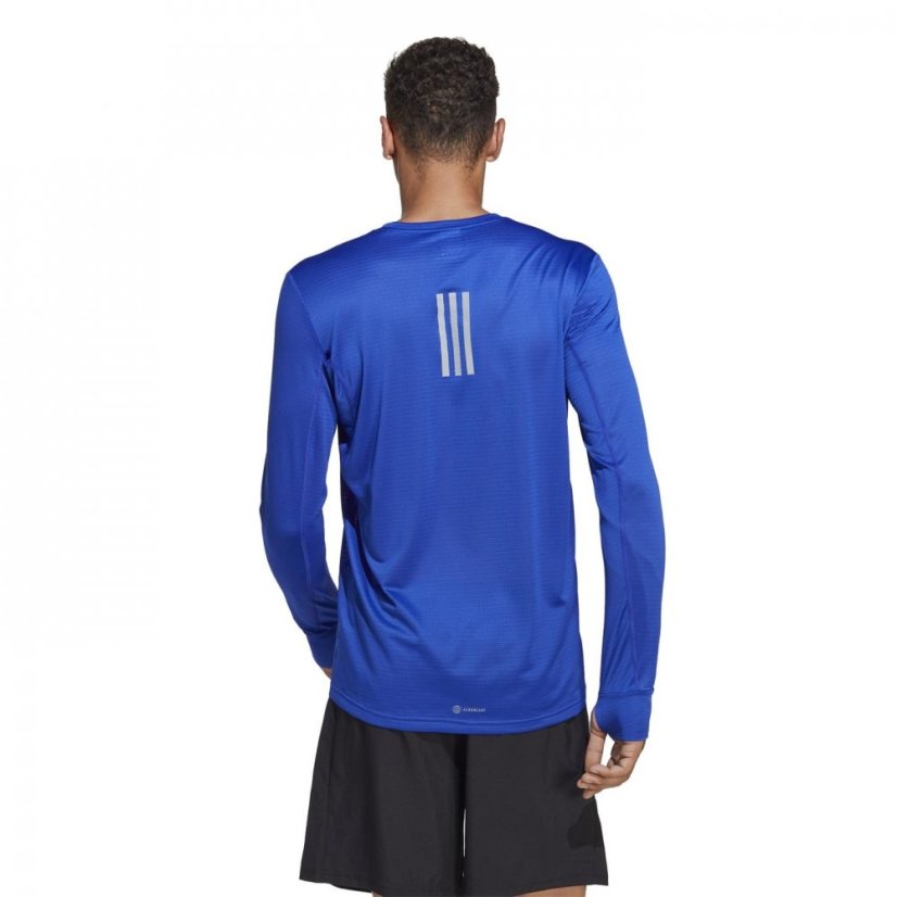 adidas Own The Run Long-Sleeve Top Adults Lucid Blue