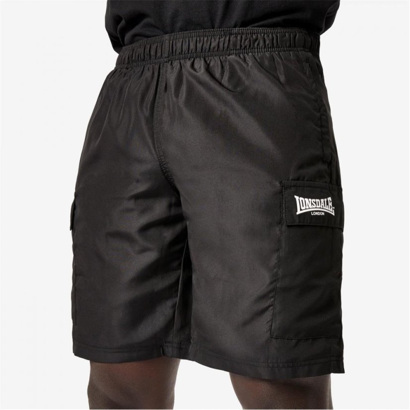 Lonsdale Cargo Shorts Mens Black