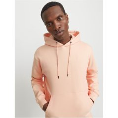 Jack and Jones Men's Basic Hoodie Peach Parfait