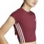 adidas Hyperglam Rib T-Shirt Red