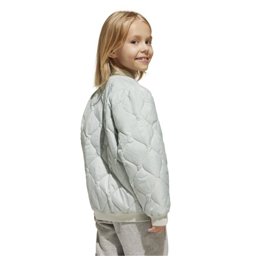 adidas Unisex Kids' Lightweight Puffer Jacket Silver/Black
