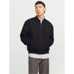 Jack and Jones Charge Bomber Jacket Mens Black